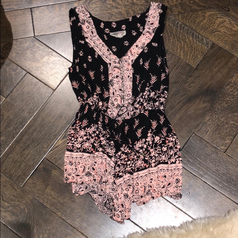 Black and Pink Romper